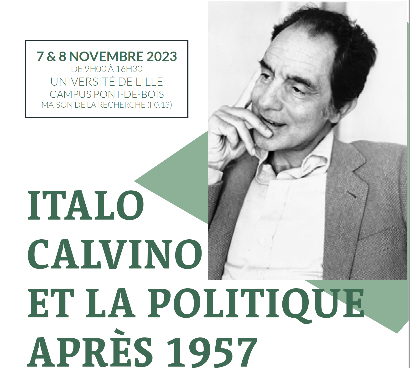 Convegno internazionale &quot;Italo Calvino et la politique après 1957&quot;